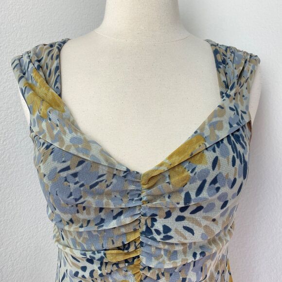 Weston Wear Gray Knit Tank Top Small Ruched Lined Boho Whimsy Fairy Goth USA - Picture 2 of 9